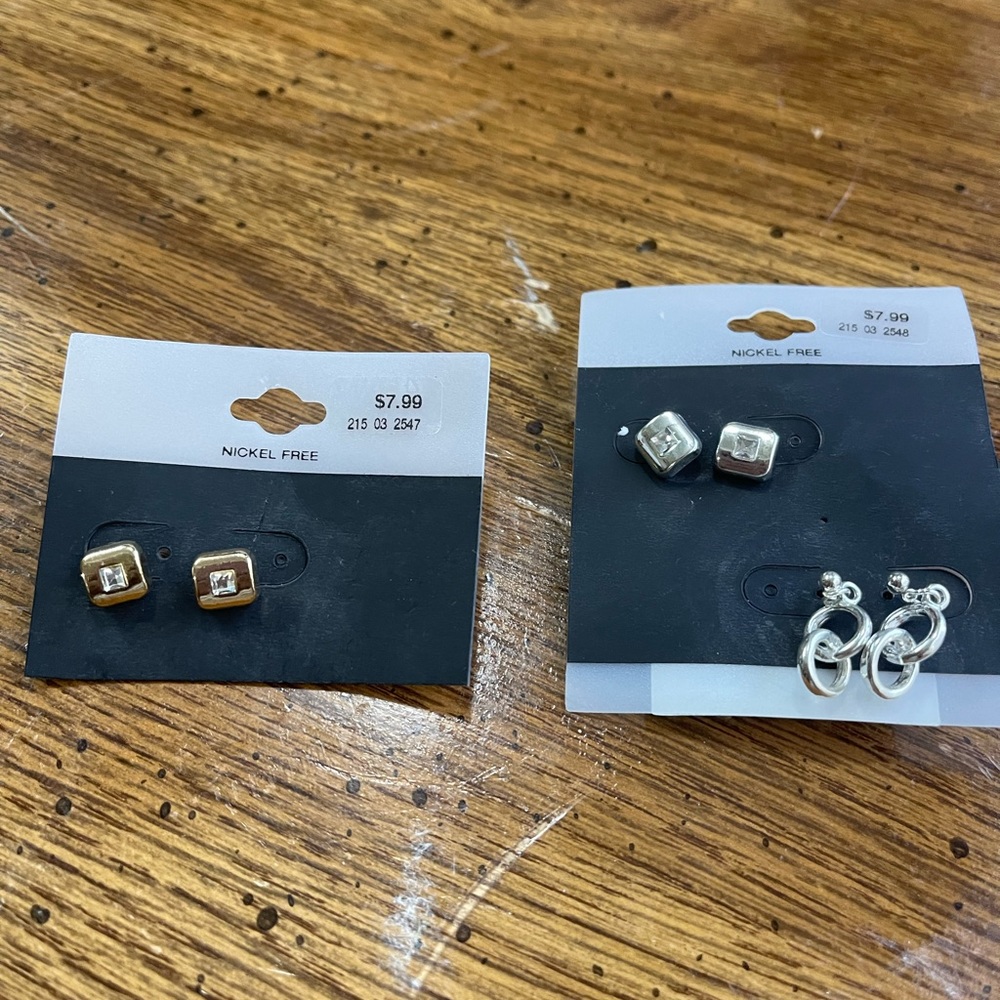 Earrings free nickel
